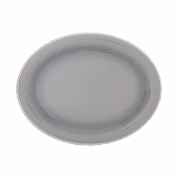 Thunder Group DM213H Graham 13-1/2" x 10-1/2" Oval Melamine Platter | Case of 12 — view 2