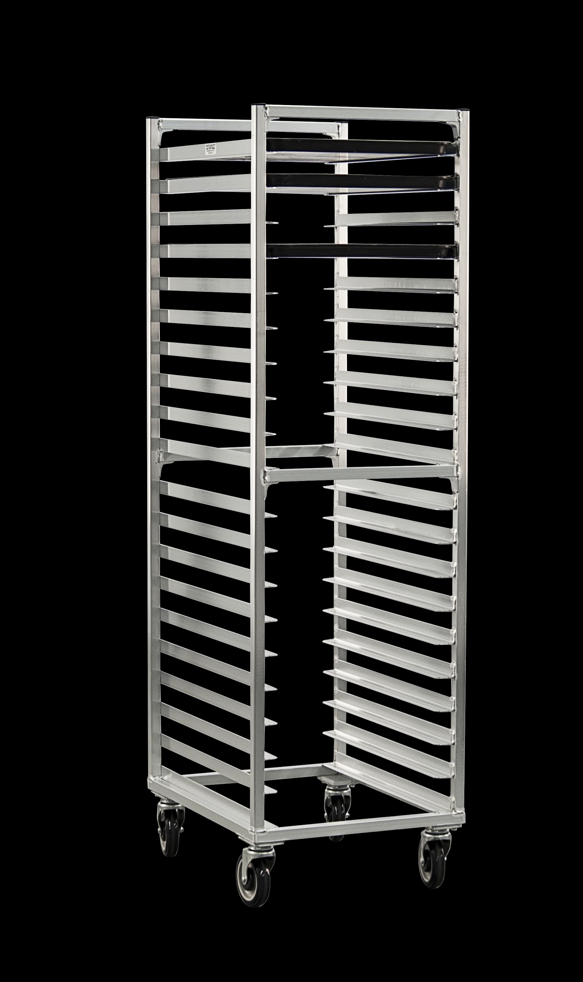 Carter-Hoffmann® O8620 Portable Aluminum Pan Rack Single Width Open Style End-Loaded 20 Pan Capacity — view 2