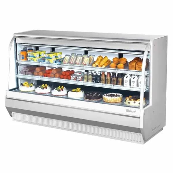 Turbo Air TCDD-96H-W-N Refrigerated White Deli Case 96-1/2"W — view 2