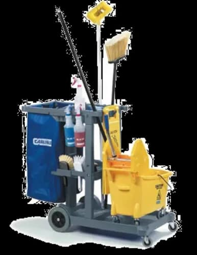 San Jamar JC1945S23 Carlisle - Platform Janitorial Cart — main image