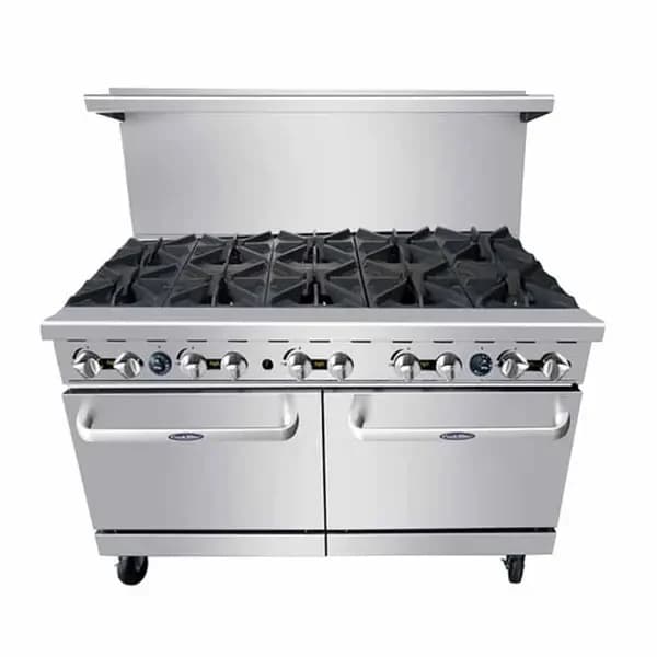 Atosa AGR-10B-NG Natural Gas 10-Burner Range-Standard Ovens 60"W — view 2