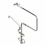 T&S B-0305-102A-CR Single Hole Deck Mount Pantry Base with 68" Hose — view 4