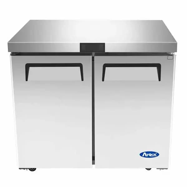 Atosa MGF36RGR 8.7 cu. ft. 2-Door Undercounter Refrigerator 36-1/4"W — main image