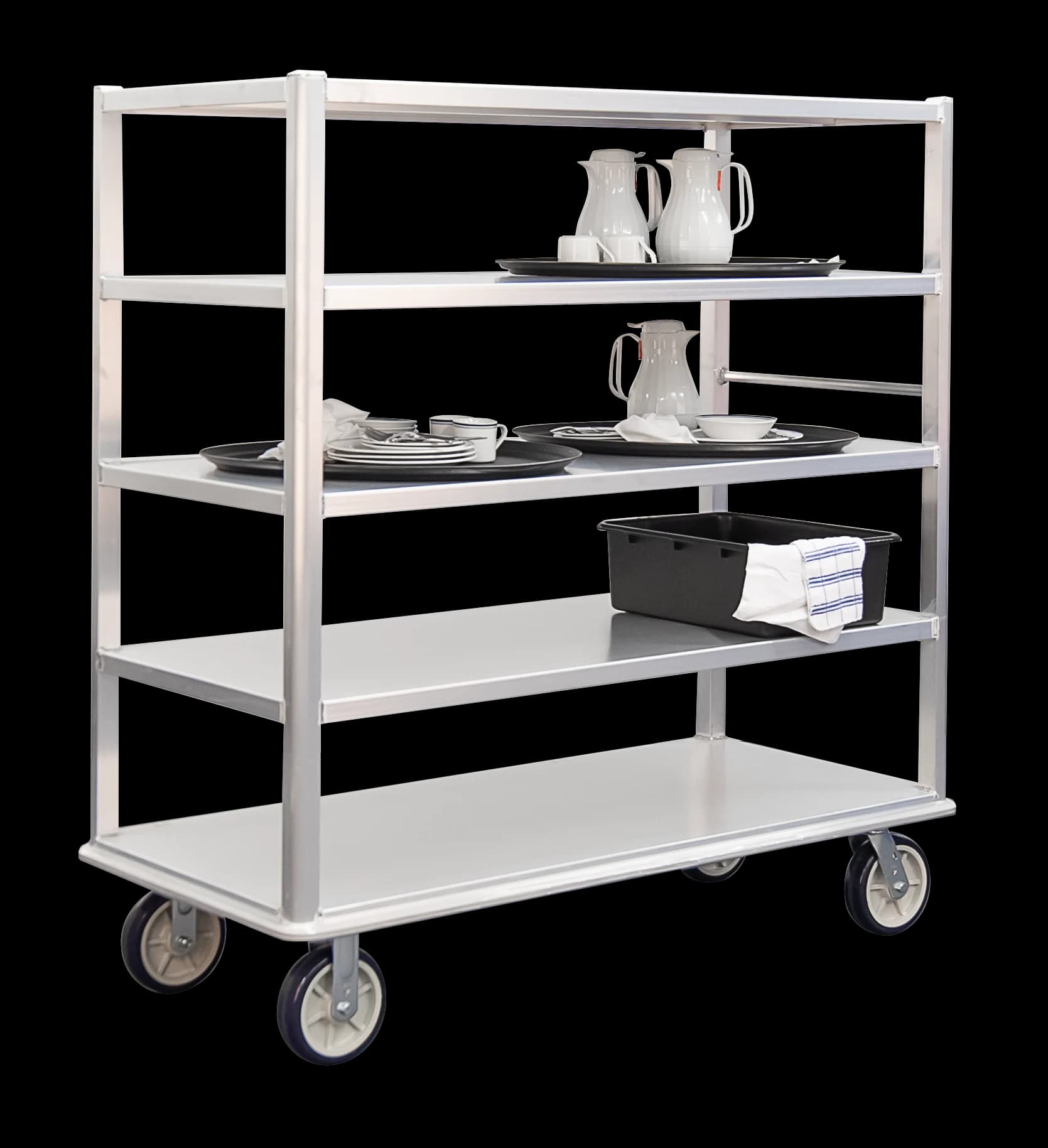 Carter-Hoffmann® T545 Freestanding Queen Mary Cart 3000 Pound Capacity 5 Shelves — view 3