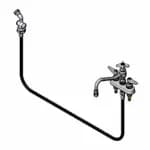 T&S B-1173 8" Deck Mount Workboard Faucet with swing Gooseneck — view 6