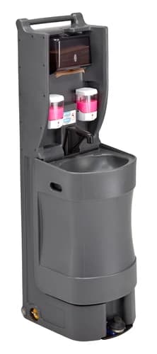 Cambro MHWS18615 Charcoal Gray Mobile Hand Wash Station — main image