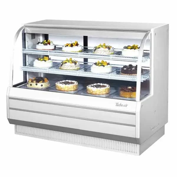 Turbo Air TCGB-60-W-N Refrigerated White Bakery Display Case 60-1/2"W — view 2