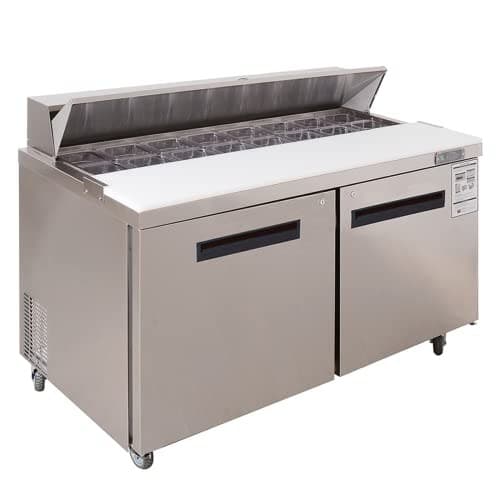 Westlake WKSR-60B Salad Prep Table Refrigerator 2 Door 33-40°F