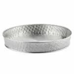 Tablecraft 10036 Lattice Stainless Steel Oval Platter 9-1/2" x 6" x 2-1/8" — view 4