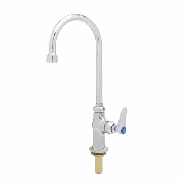 T&S B-0305-VR-WS Single Hole Deck Mount Pantry Faucet with 5-3/4" Gooseneck Spout — main image