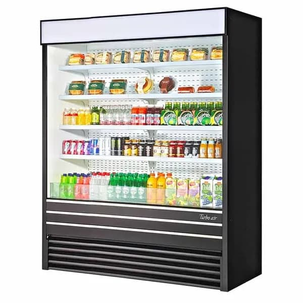 Turbo Air TOM-60EB-N Black Vertical Air Curtain Open Display Merchandiser 60"W — view 2