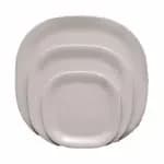 Thunder Group PS3214RD Passion Red 13-3/4" x 13-3/4" Square Melamine Plate | Case of 6 — view 4
