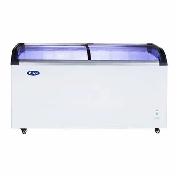 Atosa MMF9113 12.5 cu. ft. Curved Glass Top Display Freezer 50-1/8"W — main image