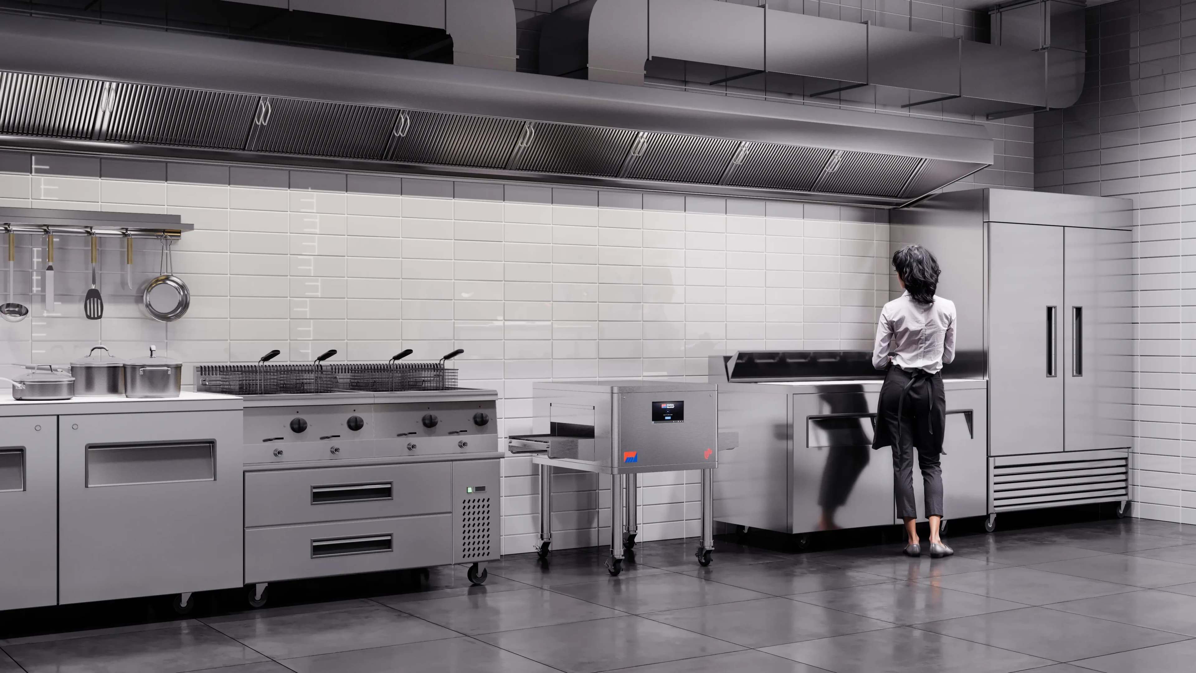 Middleby Marshall LW26 Electric Freestanding Conveyor Oven Infrared Heat STD Single Belt 1 Oven — 240V, 3PH — view 2