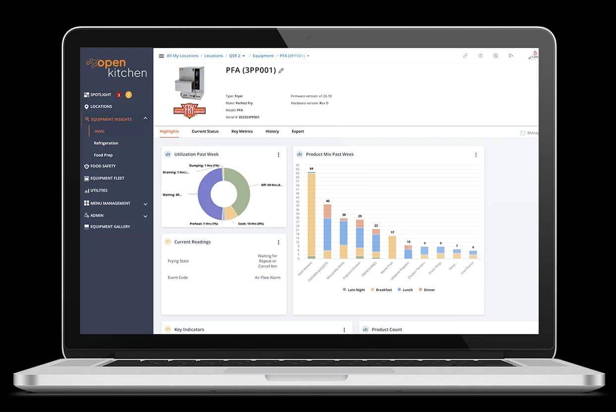 Open Kitchen by Powerhouse Dynamics (PhD) – Cloud Based, Commercial IOT Product – Remote Monitoring and Analytics Software (1-year subscription) — view 3