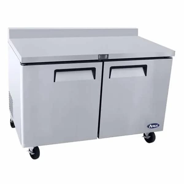 Atosa MGF8410GR 17.2 cu. ft. 2-Door Worktop Refrigerator 60-1/8"W — main image