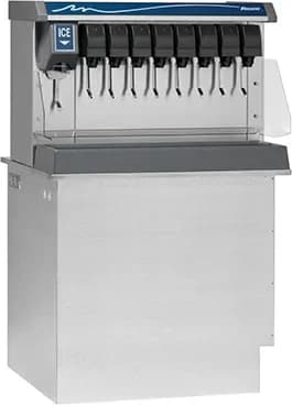 Follett Vision™ Series VU155B8RL Drop-In Ice and Beverage Dispenser 150 Pound Storage Lever Dispense Cube, Nugget Style Ice — 115V, 1PH