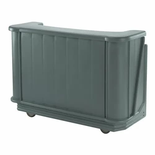 Cambro Cambar BAR650DX191 Granite Gray Portable Bar 7-Bottle Speed Rail 5-Button Soda Gun Portable Bar 67-1/2"W X 28-1/2"D X 47-1/2"H — main image