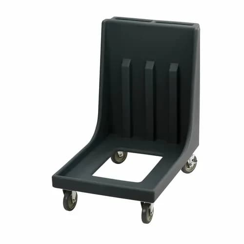 Cambro Camdolly CD1826MTC110 Open Frame Black Food Carrier Dolly With Handle — main image