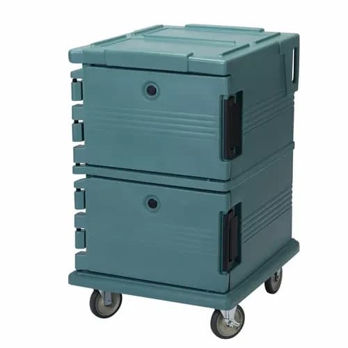 Cambro Ultra Cam Cart UPC1200401 Insulated Slate Blue Front Loader Food Carrier — main image