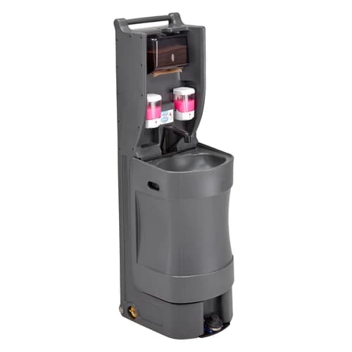 Cambro MHWS18615 Charcoal Gray Mobile Hand Wash Station — view 2