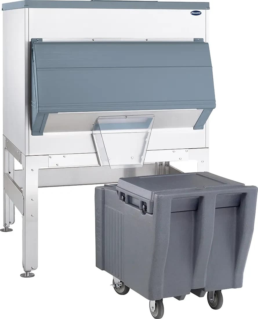 Follett Ice•DevIce™ Series DEV860SG-48-ICS125L Gravity Dispense Ice Bin 860 Pound Capacity Polyethylene Interior Cube, Nugget Ice Compatibility — main image
