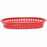Tablecraft 1073FG A La Carte Green Oval Platter Basket 9-1/4" x 6" x 1-1/2" | Case of 36 — view 4