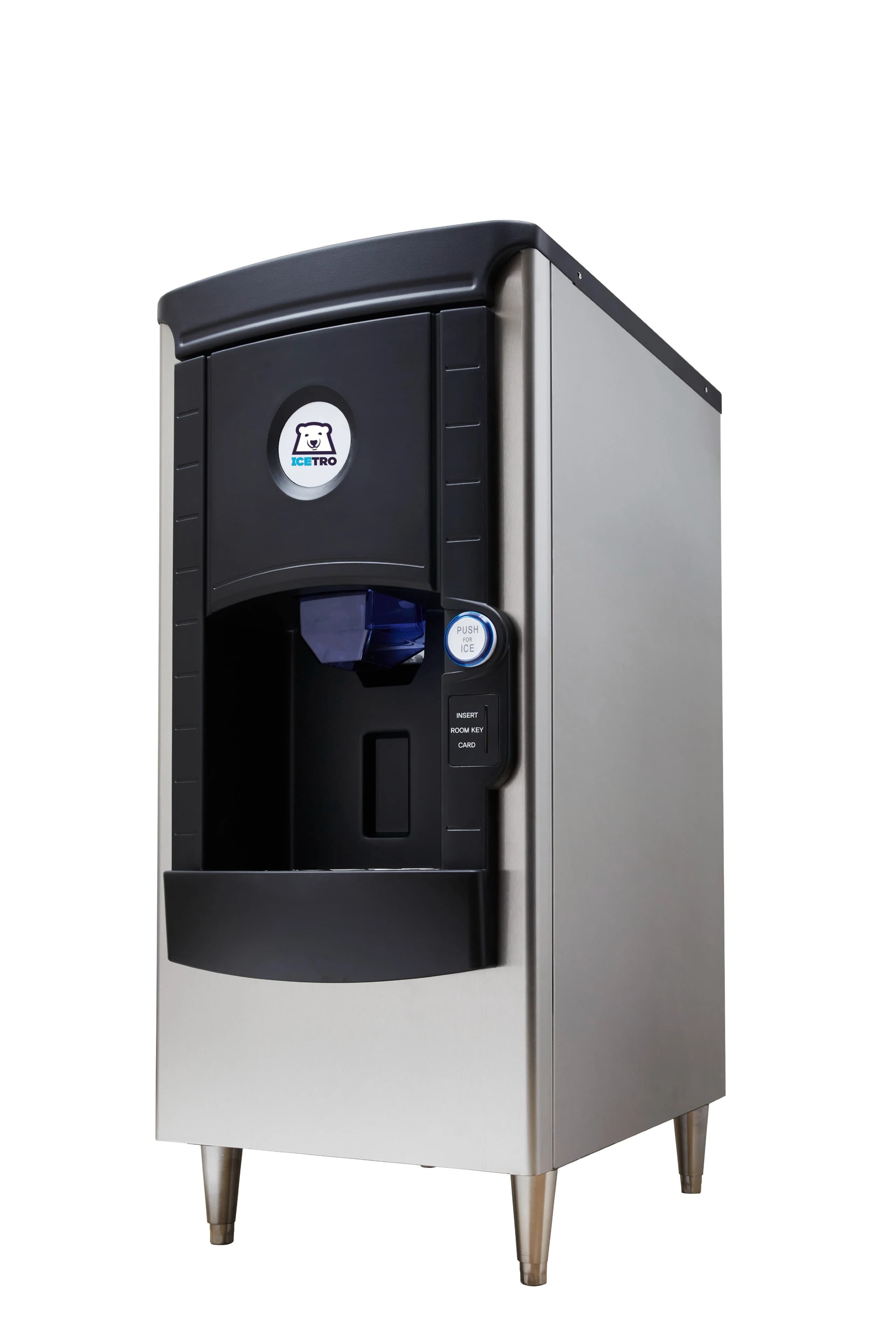 Icetro ID-H150-22 Freestanding Ice-Only Dispenser 141 Pound Storage Push-Button Dispense Cube, Full Cube, Half Cube Style Ice — 115V, 1PH — main image