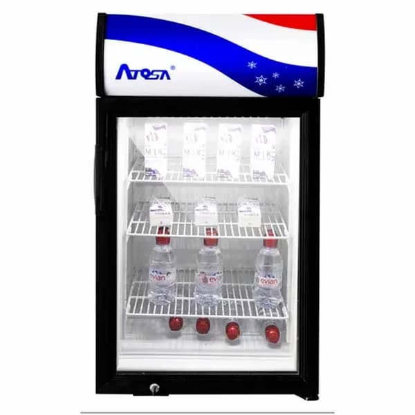 Atosa CTD-3ST 2.4 cu. ft. Countertop Refrigerator Merchandiser 18-1/8"W — main image