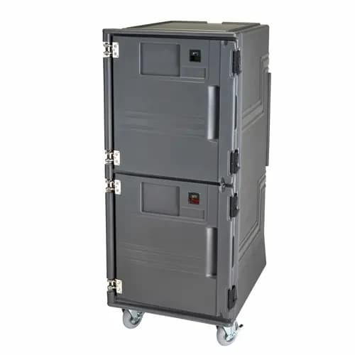Cambro Pro Cart Ultra PCUPPSP615 Insulated Charcoal Gray Front Loader Food Carrier — main image
