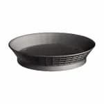 Tablecraft 13759GM Gunmetal Round Platter Basket 9" x 1-1/4" | Case of 12 — view 3