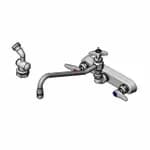 T&S B-0167-01 8" Wall Mount Pre-Rinse Faucet with 54" Hose Spray Assembly with Spray Hose — view 6