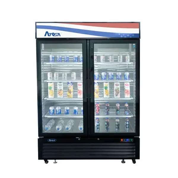 Atosa MCF8732GR 28.5 cu. ft. 2-Swinging Door Freezer Merchandiser 39-1/2"W — main image
