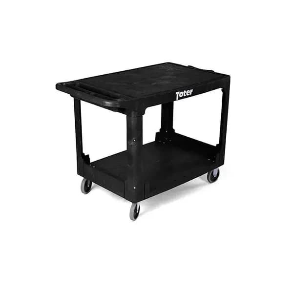 Toter UCF00-S0002 Heavy Duty 2-Flat Shelf 550 lb. Capacity Large Utility Cart — view 2