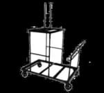 Maywood Furniture MPEDTRKSM Pedestal Storage Table Truck — view 2