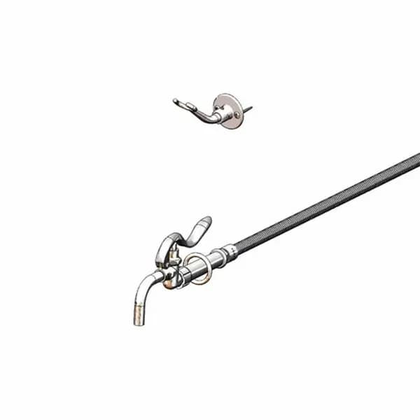 T&S B-0102-BKT Pot and Glass Filler Assembly with 68" Hose and Wall Hook — view 2