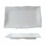 Thunder Group 24010WT Classic White 10" x 10" Square Melamine Flare Plate | Case of 12 — view 6