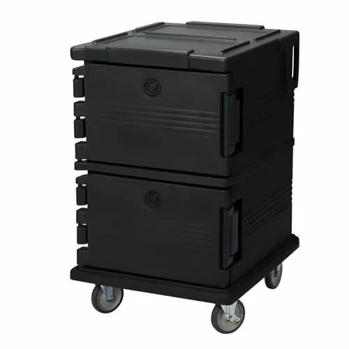 Cambro Ultra Cam Cart UPC1200110 Insulated Black Front Loader Food Carrier — main image