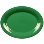Thunder Group CR213RD Orange 13-1/2" x 10-1/2" Oval Melamine Platter | Case of 12 — view 3