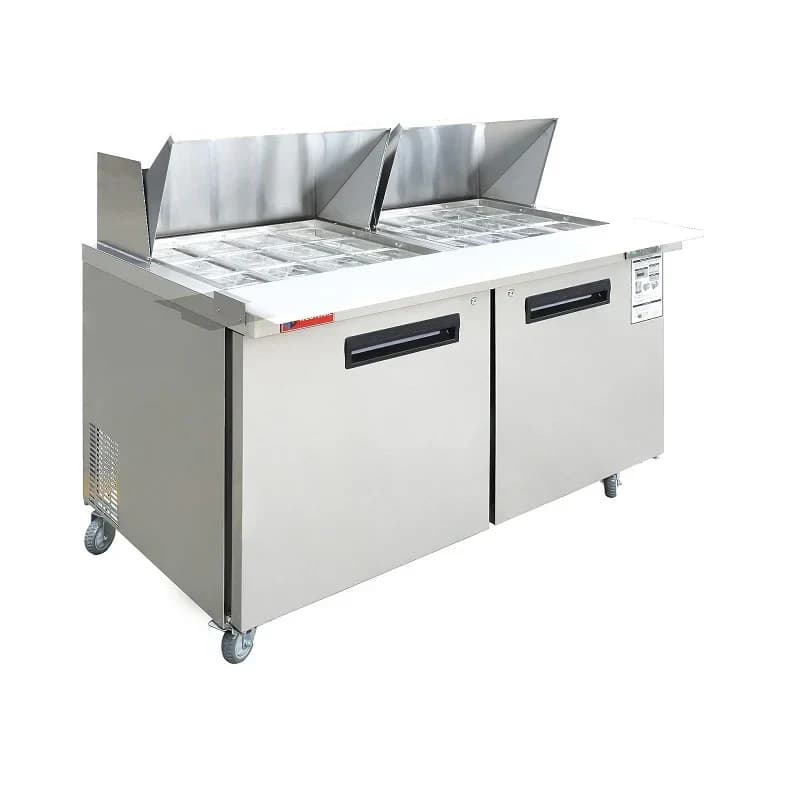 Westlake WKSR-60BM Salad Prep Table Refrigerator 2 Door 33-40°F