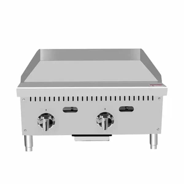 Atosa ATTG-24 50,000 BTU Thermostatic Controlled Gas Griddle 24"W — main image