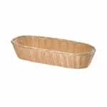 Tablecraft 1116W Natural Rectangular Woven Basket 9" x 3-1/2" x 2 | Case of 12 — view 3