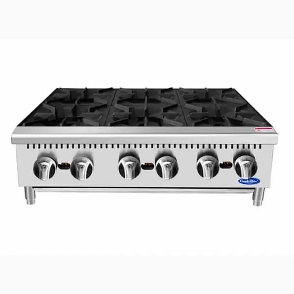 Atosa ACHP-6 192,000 BTU 6-Burner Gas Hot Plate 36"W — main image