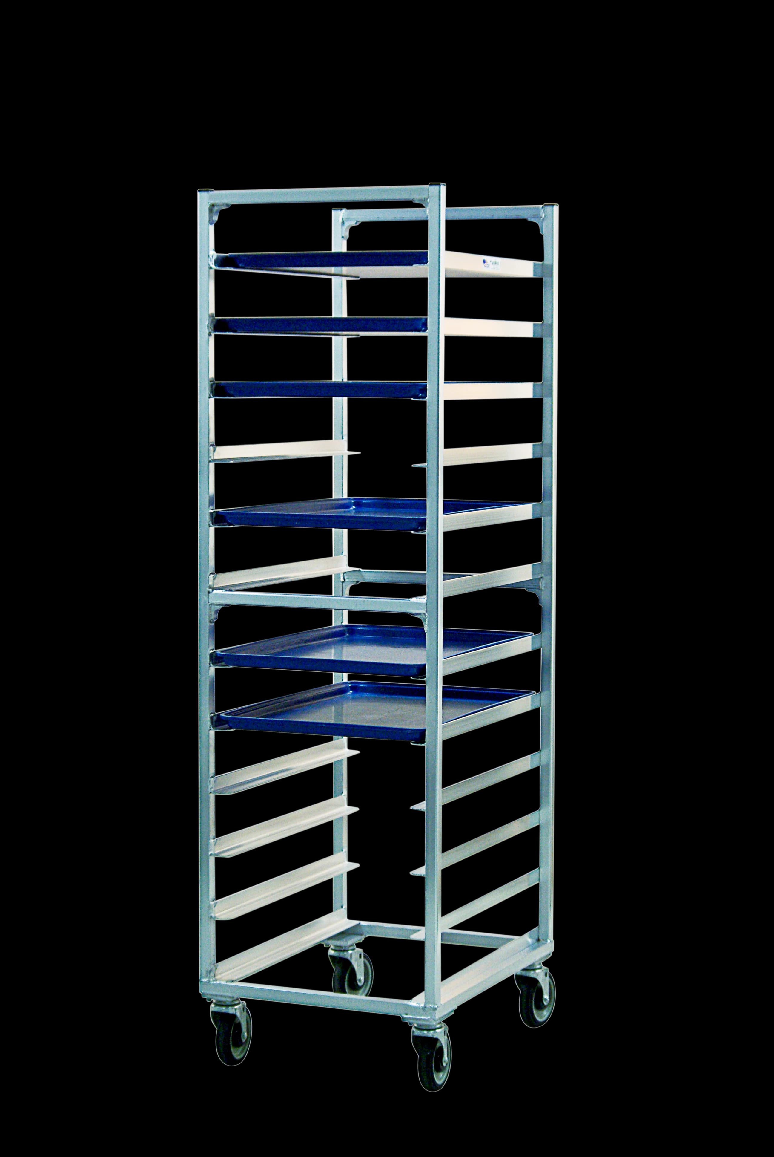Carter-Hoffmann® O8612 Portable Aluminum Pan Rack Single Width Open Style End-Loaded 12 Pan Capacity — main image