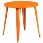 Flash Furniture CH-51090-29M1-BK-GG 26" Round Dining Height Wood Silver Table — view 5
