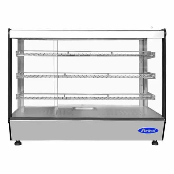 Atosa CHDS-71 7.1 cu. ft. Straight Glass Front Heated Countertop Display Case 35-3/8"W — main image