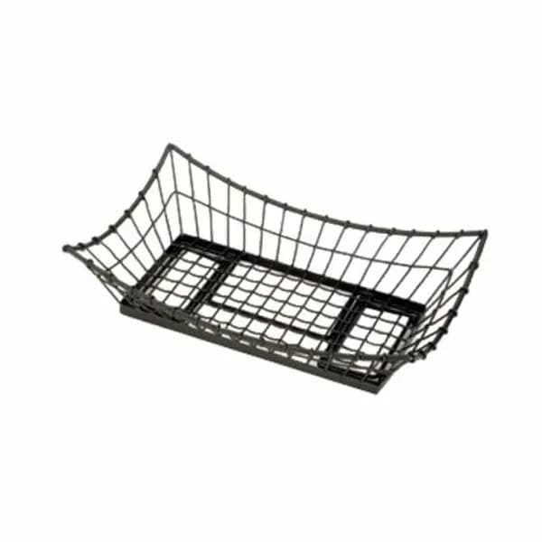 Tablecraft GMT2113 Black Metal Grand Master Transformer Rectangular Basket 21" x 13" x 5-1/2" — view 2