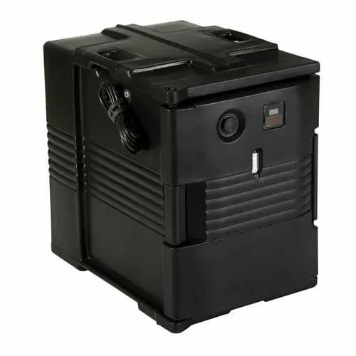 Cambro Ultra Pan Carrier UPCH400110 Insulated Black Front Loader Food Carrier — view 2