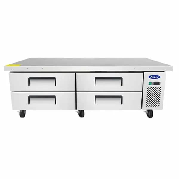 Atosa MGF8453GR 12.1 cu. ft. 4-Drawer Refrigerated Chef Base with Extended Top 72-3/8"W — main image