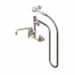 T&S B-0167-HH 8" Wall Mount Pre-Rinse Faucet with 44" Hose Spray Assembly with Spray Hose — view 6